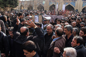 مراسم خاکسپاری جمشید احسانی‌فر